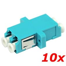 10 PACK LC to LC Multi-mode Duplex OM3 10G Fiber Optic Adapter Coupler Connector picture
