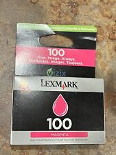 ONE NEW AND SEALED LEXMARK 100 XL MAGENTA INK CARTRIDGE picture