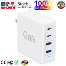 100W GaN 4-Port USB Type C PD Fast Charger Wall Charger For MacBook iPhone XPS picture