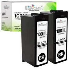 2PK For Lexmark 100XL Black 14N1068 Ink Cartridges fits S301 S305 S405 picture