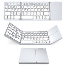 MOJO-HOME Bluetooth Wireless Folding Keyboard with Touchpad SILVER picture
