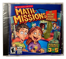 Scholastic Math Missions Arcade Software CD-ROM Windows/Mac Grades 3-5 Age 8-11  picture