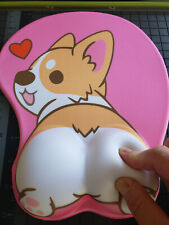 Cute Corgi dog butt cute 3d mouse pad soft wrist rest - 3 day shipping - USA  picture