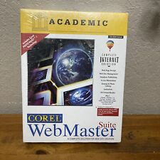 Corel Webmaster Suite - 1998 Vintage Software Sealed WINDOWS Academic Edition picture