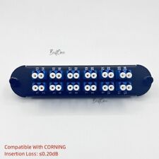 CCH Fiber Panel 12 LC duplex SM Adapters Compatible Corning CCH-01U CCH-CP24-A9 picture