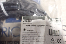New Legrand C2G 00408 30FT CAT5E Snagless Black Unshielded Ethernet Patch Cable picture