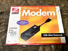 ZOOM Model 3095 56K V.92/V.90 USB Modem Mini External - Windows, Mac, Linus NIB picture