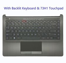 Palmrest For HP 14-CF 14-DF 14-DK 14s-cr Backlit US Keyboard Touchpad L24817-001 picture