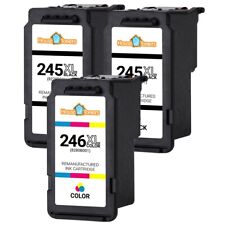 3PK PG245XL CL246XL Ink For Canon iP2820 MG2420 MG2520 - SHOW INK LEVEL picture