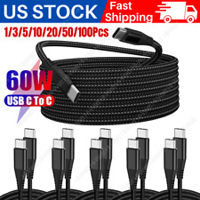 Bulk Lot 10FT USB-C to C Type C Fast Charging Cable PD For Samsung MacBook iPad picture