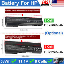 For HP EliteBook 8460p 8460w 8470p ProBook 6360b 6460b 6470b CC06 CC06XL Battery picture