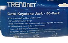TRENDnet Kat6 Keystone Jack – 50er-Pack, 90° Winkelanschlussdesign, Farbcodierte picture