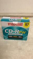 Maxell CD-R 48X 700MB 80 Min Data, Music, Photos, Blank Media Discs 10 pack picture