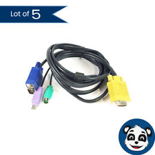 5-Pack - 6ft PS/2 Slim Cable For KVM Switches TRIPP LITE P774-006 Used - Mint picture