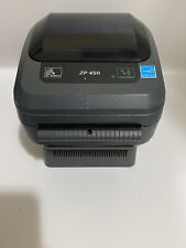 Zebra ZP450 Thermal Label Printer w free Labels & Cable REFURBISHED picture
