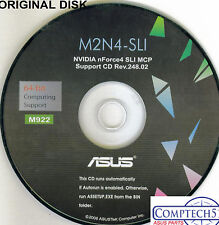 ASUS GENUINE VINTAGE ORIGINAL DISK FOR M2N4-SLI Motherboard Drivers Disk  M922 picture