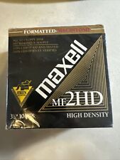 New Maxell 3.5 HD 1.44MB Formatted Apple Mac Micro Floppy Disc 10-pk 3.5 picture