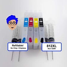802XL Alternative No Chip Refillable Cartridge For WF4740 WF4734 WF4730 picture