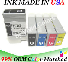 5 cartridge fit Pfi-107 ink Canon ipf 670 680 685 770 780 785 pfi107 tank inkjet picture