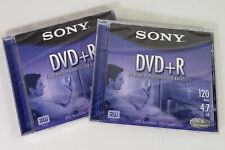2 Sony DVD+R Recordable Disc 120min, Lot of 2, New Sealed picture
