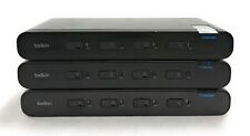 Lot of 3 Belkin F1DN104P Advanced Secure 4-Port Display KVM Switches picture