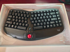 Adesso Tru-Form Media 3150 - 2.4 GHz Wireless Ergo Trackball Keyboard.  picture