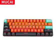 MUCAI MKA610 USB Mini Mechanical Gaming Wired Keyboard Red Switch 61 Key Gamer picture