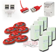 6X 4 USB PORT HOME WALL ADAPTER+6FT CABLE POWER CHARGER RED FOR GALAXY TAB NOTE picture