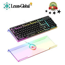 Clear 366 Kinds RGB Acrylic Tilted Computer Keyboard Holder Stand for 68/104 key picture