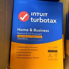 NEW TurboTax Home & Business 2023 Federal + E-file + State for Windows/Mac USA picture