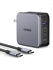 Ugreen 140W Nexode PD3.1 PPS 3-Port USB C Foldable Charger w/240W Cable - Black picture