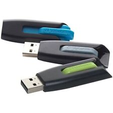 PE Verbatim Store N Go V3 USB 3.0 16GB Flash Drive 3-Pack Blue (99126) picture