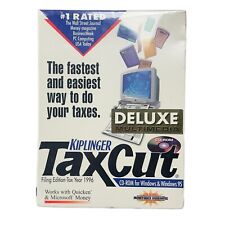 Kiplinger TaxCut Federal PC CD-ROM Income Tax 1996 Filing Deluxe Media Windows picture