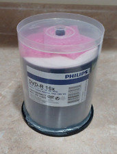 PHILIPS 89 Blank DVD DVD-R 16X 4.7GB 120 Min White Thermal Printable Metalized picture