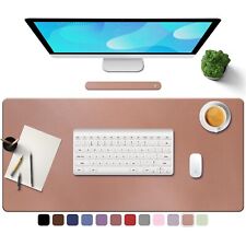 TOWWI PU Leather Desk Pad with Suede Base, Multi-Color Non-Slip Mouse Pad, 24... picture