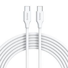 60W High-Speed USB-C to USB-C Charge & Sync Cable (5 ft) - White picture