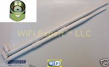 White 9dBi RP-SMA Antennas (2) for TP-Link TL-WDR3500 Dual Band Router USA picture