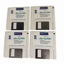 Aldus PageMaker Software Working Model 1-4 Disks Case 1987-1991 Windows Rare picture