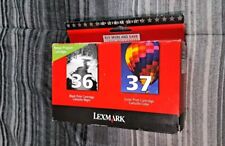 LEXMARK 36 37 Combo Pack Black Color Cartridges Sealed New OLD Stock 2008 picture