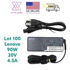 LOT 100 Genuine Lenovo 90W 20V 4.5A Laptop Charger AC Power Adapter Square Tip picture