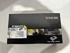 NEW Genuine Lexmark X746A4YG Yellow Return Program Toner Cartridge  picture