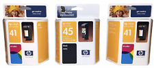 Lot of Genuine HP 45 Black(1)  HP 41 Tri-color(2) Inkjet Ink Cartridges -Expired picture