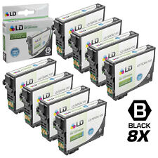 LD 8pk Reman Cartridge for Epson 200 Ink Black 200XL T200XL120 WF-2520 WF-2540 picture