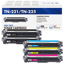 5-Pack TN221 TN225 BK/C/M/Y Toner Cartridge For Brother HL-3170CDW MFC-9130CDW picture