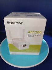 BrosTrend AC1200 WiFi to Ethernet Adapter, 1200Mbps Dual Band Universal Wireless picture