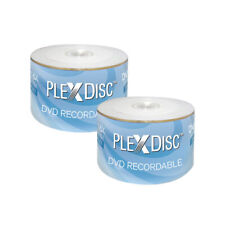 100 PC PlexDisc 16X 4.7 GB DVD-R White Inkjet Hub Printable Disc 632-210 picture