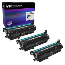 3pk Reman for HP 504A CE250A Black LaserJet CM3530 CP3525 CP3530 Series Printers picture