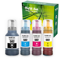 Refill Ink Bottle for Epson EcoTank 502 ET-4760 ET-2760 ET-2750 ET-3760 ET-2850 picture
