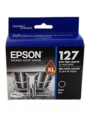 Epson 127 XL Black Ink Cartridge (T127120) Exp. 09/2018 - SEALED NEW picture