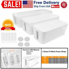 3 Sizes Cable Storage Box Power Strips Boxes Management Socket Wires Sorting Box picture